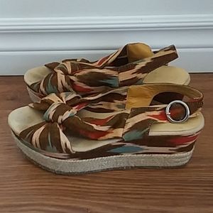Bettye Muller Wedge Slingback Shoes